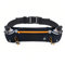 Running Belt with Water Bottles(2x180ML) Fathers Day Dad Gifts Adjustable Hydration Waist Pack Bag,Waterproof Sports Pouch with Water Bottle Belt for Marathon Running,Hiking,Cycling(Black+Orange)