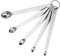 CLVEDU 5Pcs Measuring Spoons Set, 1/4 TSP, 1/8 TSP, 1/16 TSP, 1/32 TSP, 1/64 TSP Stainless Steel Tiny Measuring Spoons for Cooking Baking Powders, Spices