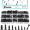 Cimeton 400 Pcs Nylon Push Nieten PCB Schaltung Panel Befestigungen, 2-5mm, Schwarz, Nylon, Rund, Unbehandelt, Automotive Panel Attachment