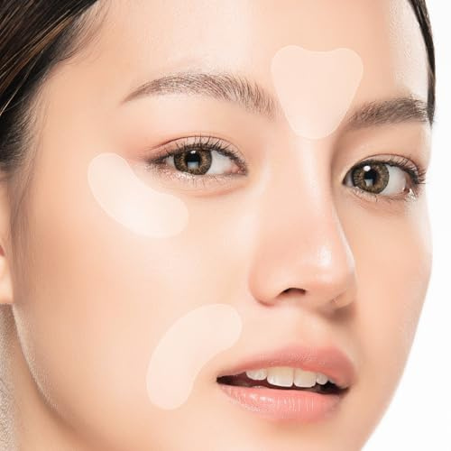 TOSOWOONG Anti-Wrinkle Patch con Collagene Idrolizzato, Patch Notte per Fronte, Contorno Occhi e Rughe del Sorriso, Skincare Coreana, 5 bustine (10 patch x 5)