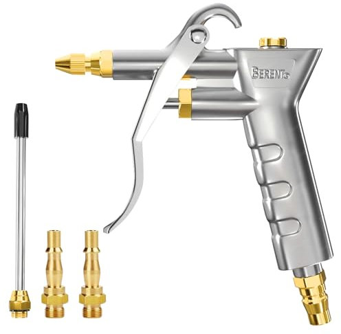 Air Dust Blow Gun, Air Duster Gun, Air Compressor Tools, with 1/4 BSP British & German Air Compressor Accessories, High-Pressure Pistol-Grip Connector Pneumatic Air Tools for Compressor