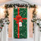 GEBETTER 200 x 90 cm Weihnachten Tür Abdeckung Dekoration Haustür Decke Wand Hängen Banner Fotografie Hintergrund für Weihnachtsfeier Feiertag Winter Neujahr Toilettentür Deko (Grüne Geschenkbox)
