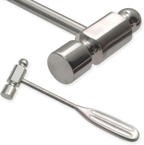 Martillo de bola para perseguir plateros, para hacer joyas, manualidades, manualidades, metal de doble cara, 283.5 g PTL®