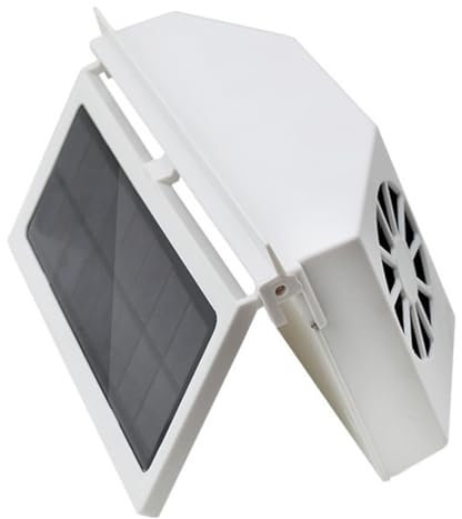 JECOMPRIS Car Solar Exhaust Fan Solar Powered Cooling Vent for Vehicles Easy to Install Car Radiator for Pet Odor and Hot Air Removal