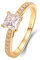Bishilin Eheringe 750er Gold Damen, Hochzeit Ring Frauen 4-Steg-Krappenfassung mit 1ct Moissanit 5.5MM Verlobungsringe Trauringe Nickelfrei Größe 67 (21.3)