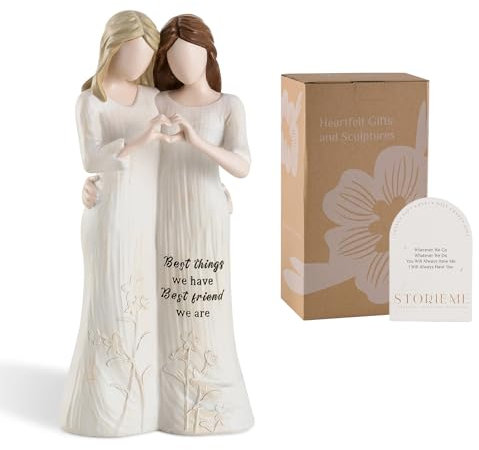 Storieme Best Friendship Gifts for Women: Unique Sister Gift for Birthday Christmas - Hand-Painted Sisters Figurine Decor