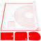Nifogo Tapete de Silicona para Horno 70 x 50 cm con Raspador, Grande Alfombrilla para Horno Antiadherente Reutilizable para Pasta Pizza Torta Galletas