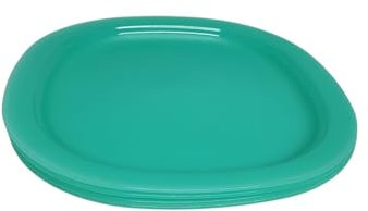 Tupperware Picknick Teller 4er Set wiederverwendbar Wohnmobil Lunch Plates grün türkis