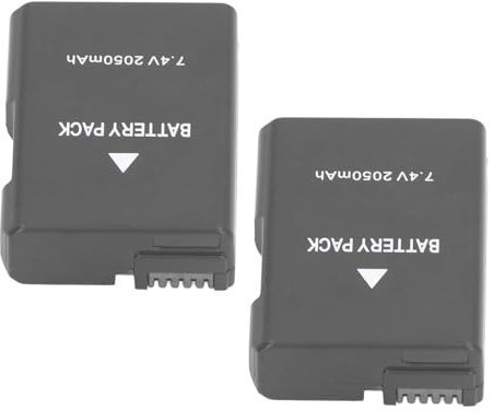 In The14 In the 14th Camera Battery 7.4v 2050mAh Lithium Update -iion -Chark for D3100 D3200 DF P7000 P7100, 2 Package