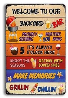 DWUENT Metal Garden Signs - Durable Outdoor Plaques & Custom Garden Decor for Your Yard