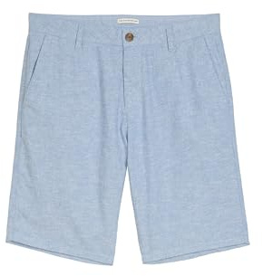 TOM TAILOR Herren Chino Shorts mit Leinen-Anteil