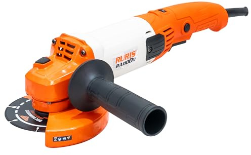 RURIS Meuleuse d’angle électrique RA1100V 1000W, disque 125 mm, vitesse variable 3000-11000 tr/min, blocage interrupteur, outil polyvalent pour coupe et meulage métal, béton, pierre, bois