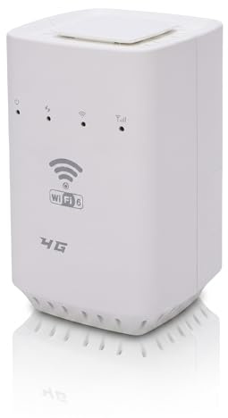 Sharainn Enrutador LTE CPE 4G, 32 Usuarios de Wi Fi Puertos RJ45 Módem Inalámbrico Portátil Wi Fi 6 Hotspot para Compartir en el Hogar o en el Automóvil, 300 Mbps con Ranura para Tarjeta