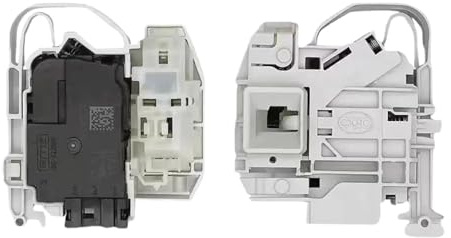 Interrupteur de temporisation de verrouillage de porte électronique EG-380884 compatible avec les lave-linge Siemens BG-222556 250V DKS67 IQ300 IQ500 (pièces détachées).