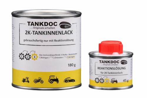 Tankdoc 2K-Tankversieglung 225g Farbe lichtgrau (2K-Tankinnenlack 225g lichtgrau)