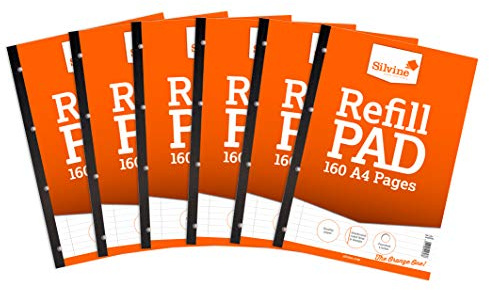 Silvine SV41803 A4 Refill Feint Pad (Pack of 6)