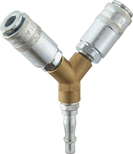 PCL Air Coupling Twin End 1/4in