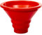 Browin 139200 Plastic Funnel, Preserving Funnel 150/55 mm, for Large and Small Jars, Funnel for Preserves, for Brewing, Safe for Contact with Wine and Beer, Red