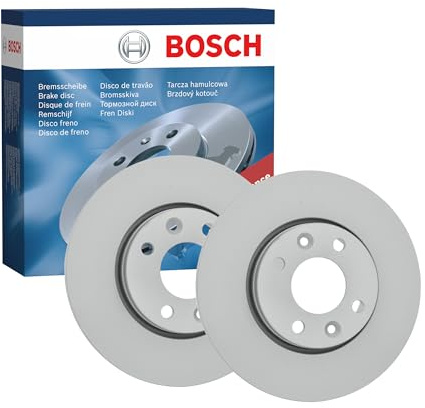 Bosch BD2117 Bremsscheiben vorne - 258 mm - 1 Satz aus 2 Scheiben | Belüftete, hochgekohlte Bremsscheiben - ECE-R90-zertifiziert - hohe Kühlleistung und zuverlässiger Korrosionsschutz