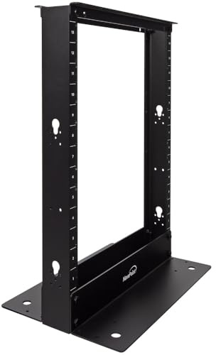 navepoint 13U 2 Post Open Frame Server Networking Rack Gewindeloch Kabel Management BLK