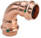Pressfittinge T-Stück, 45° Bogen, Kappen, Muffen, 90° Bogen, Winkel Pressfittings Reduziermuffen Kupfer Rohrverbindung (90° Bogen - 28 mm (i-i))