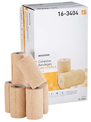 McKesson Elastic Cohesive Bandages, Beige, Non-Sterile, Tan, 4 in, 1 ct