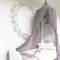 Shyneer Bett Baldachin für Kinder, Chiffon-Moskitonetz, Baby Indoor Outdoor Spiel Lesen Zelt, Bed & Schlafzimmer Dekoration (Grey)