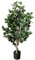 Leaf Albero artificiale realistico con fioriera, legno, ficus cespuglioso scuro, 100 cm