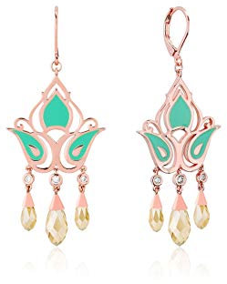 Disney Couture Kingdom Aladdin Ohrringe mit Jasmin-Kristall im Prinzessinnen-Stil
