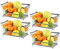 Greenfields® 4 Pack Silver Multi-Purpose Stackable Storage Wire Basket Stacking Shelves Fruit Vegetable Kitchen Bathroom Rack Stand Organiser With Handles