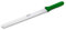 Thermohauser Cuchillo de panadería (acero inoxidable), afilado ondulado unilateral, con mango de plástico verde, hoja de 31 cm, mango verde
