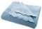 Bio Baby Kuscheldecke 100% Bio-Baumwolle (kbA) GOTS zertifiziert, Himmelsblau, 80 x 100 cm