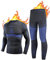 NOOYME Thermounterwäsche Herren Atmungsaktiv Thermoaktiv Funktionswäsche Herren Funktionsunterwäsche Herren Set Flexibel Skiunterwäsche Herren Warme Unterwäsche für zu Hause Winter