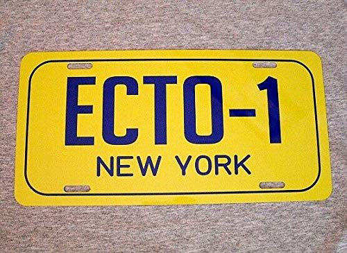EpochSign Metal License Plate Ecto 1 Ghostbusters Movie New York Ny 1980'S Replica Ghost License Plate 6x12 inches