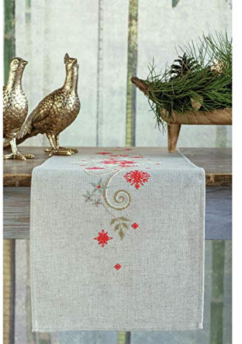 Vervaco PN-0172673 Table Runner Cross Stitch Set, Multi-Colour, 29 x 102 cm