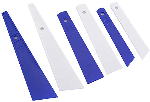 Fdit 6 Piezas de Pegamento de plástico, aplicador de raspador de Pegamento, esparcidores de Pegamento Hechos a Mano, Costura DIY