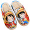 WANHONGYUE One Piece Luffy Anime Zapatillas de Casa Hombre Mujer Pantuflas Invierno Felpa Cálido Zapatos Antideslizantes Slippers para Interiores Exteriores