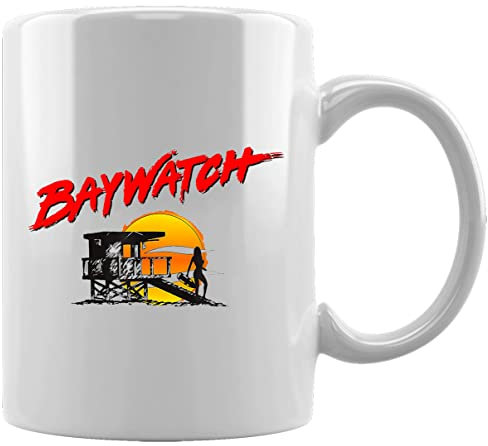 Baywatch Sunset Keramikbecher Weißes Kaffee Tee Wasser Tasse Büro Home Ceramic White Mug Cup