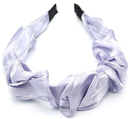 QinGoo Cerchietto per Capelli in Raso Fascia per Capelli Donna, Accessori per Capelli 1 Pezzo, Viola