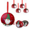 Santa Weihnachtskugel 6er Set aus Metall zum Aufhängen und Öffnen Weihnachtsschmuck Christbaumkugel Weihnachtsmann (6X Weihnachtskugel Wichtel)