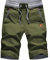 HCSS Kurze Hosen Herren Bermuda Shorts Herren Sommer Chino Shorts Baumwolle Gummizug mit Tunnelzug(Grun-M)