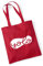 Huuraa Jutebeutel YOLO you only live once Einkaufstasche Baumwolle 10 Liter Classic Red mit Lebensmotto Motiv Geschenk Idee für Freunde und Familie