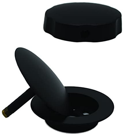 Westbrass A50TE-62 Garniture de rechange standard de 3,8 cm pour vidage de baignoire et trop-plein, noir mat