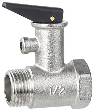 Universal Boiler Safety Pressure Relief Valve, 1/2 inch 7 BAR Brass Valves Replacement Home Heater Shower Tank Accessories