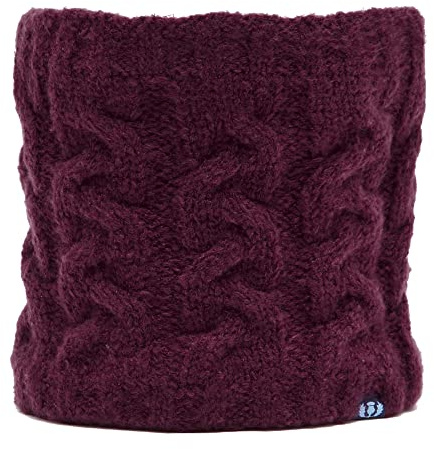 ROYAL SCOT Adults' Knitted Snood in Wine, Red, One Size