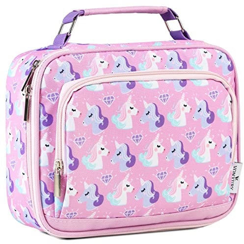 VX VONXURY Federmäppchen, großes Fassungsvermögen Federtasche, tragbarer Stift-Organizer mit 2 abnehmbaren Ebenen, 54 Stück, Maeppchen für Schule, Büro, Uni, Einhorn, Make-up-Tasche