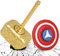Mjolnir Fidget Spinner Jouet pour Enfants et Adultes, Marteau de Thor, Spinner à Main, Porte-clés Transformable 2 en 1 en métal, Cadeau de Bureau Infinity Cube pour Anti-anxiété