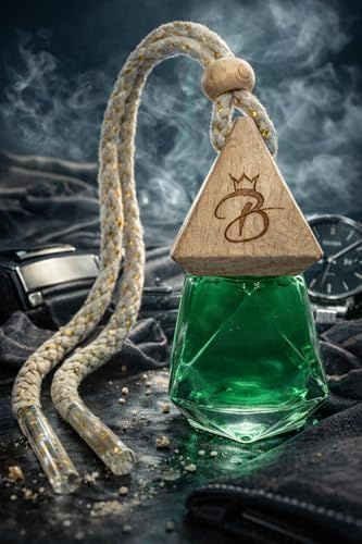 b_king_luxury Diamant Holzkappe Männer 7ml - Autoparfüm - Autolufterfrischer - Autoduft (Bottled Boss)