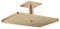 hansgrohe AXOR ShowerSolutions Kopfbrause 460/300 3jet, Deckenanschluss, 35281140, Farbe: Brushed Bronze