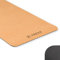TREXO Yoga Kork TPE Yogamatte 61 x 183 cm, 6 mm dick Schwarz, für Indoor Club Pilates Stretching Gymnastik YM-C01C